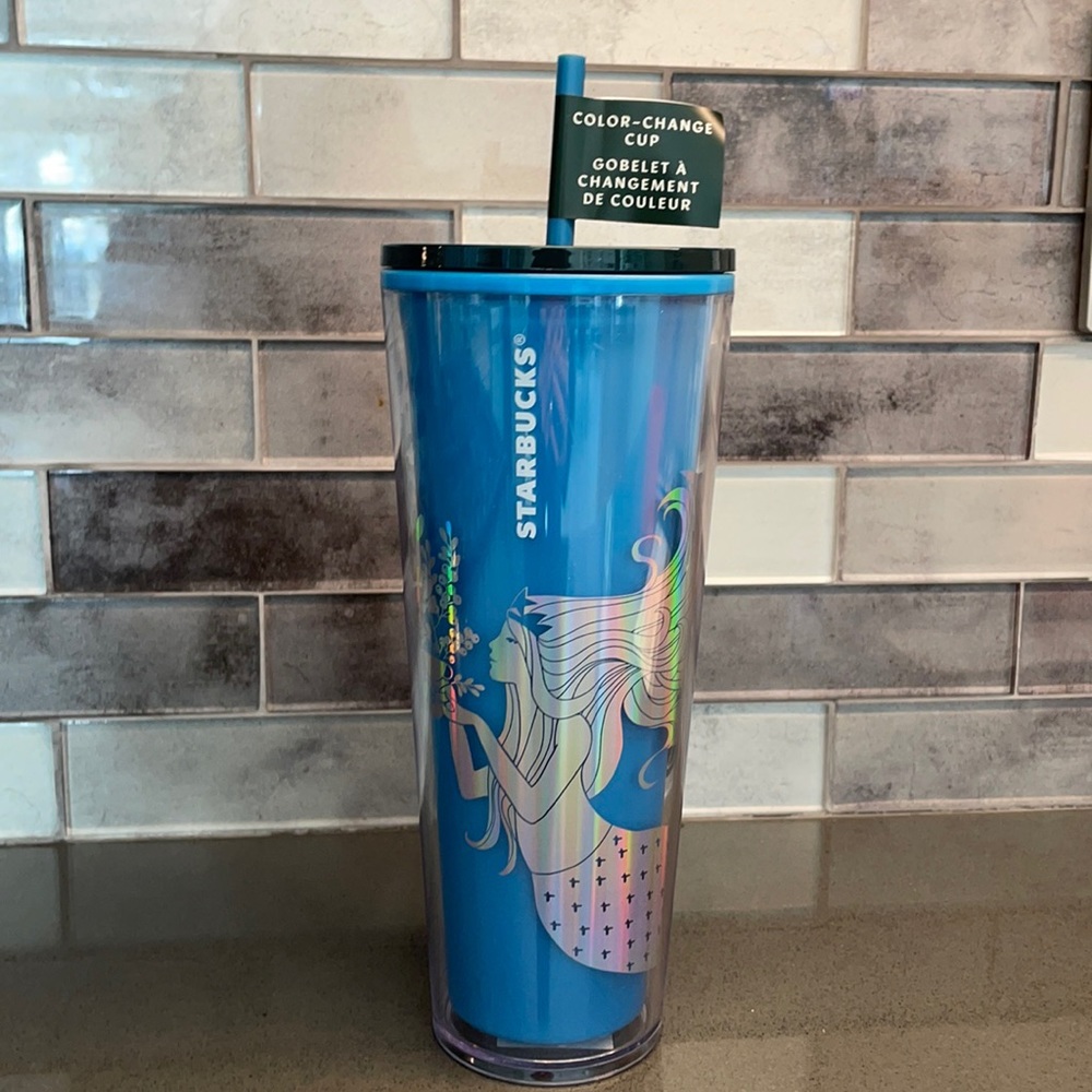 ⚡️HP⚡️Starbucks  Mermaid  Color Changing Winter Tumbler 2021